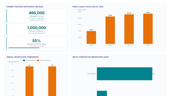 CIDR report data: Why 461k routes matter now