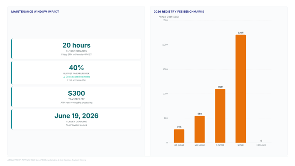 ARIN Billing Maintenance, May 2026: A 20-Hour Window, Not a Blackout